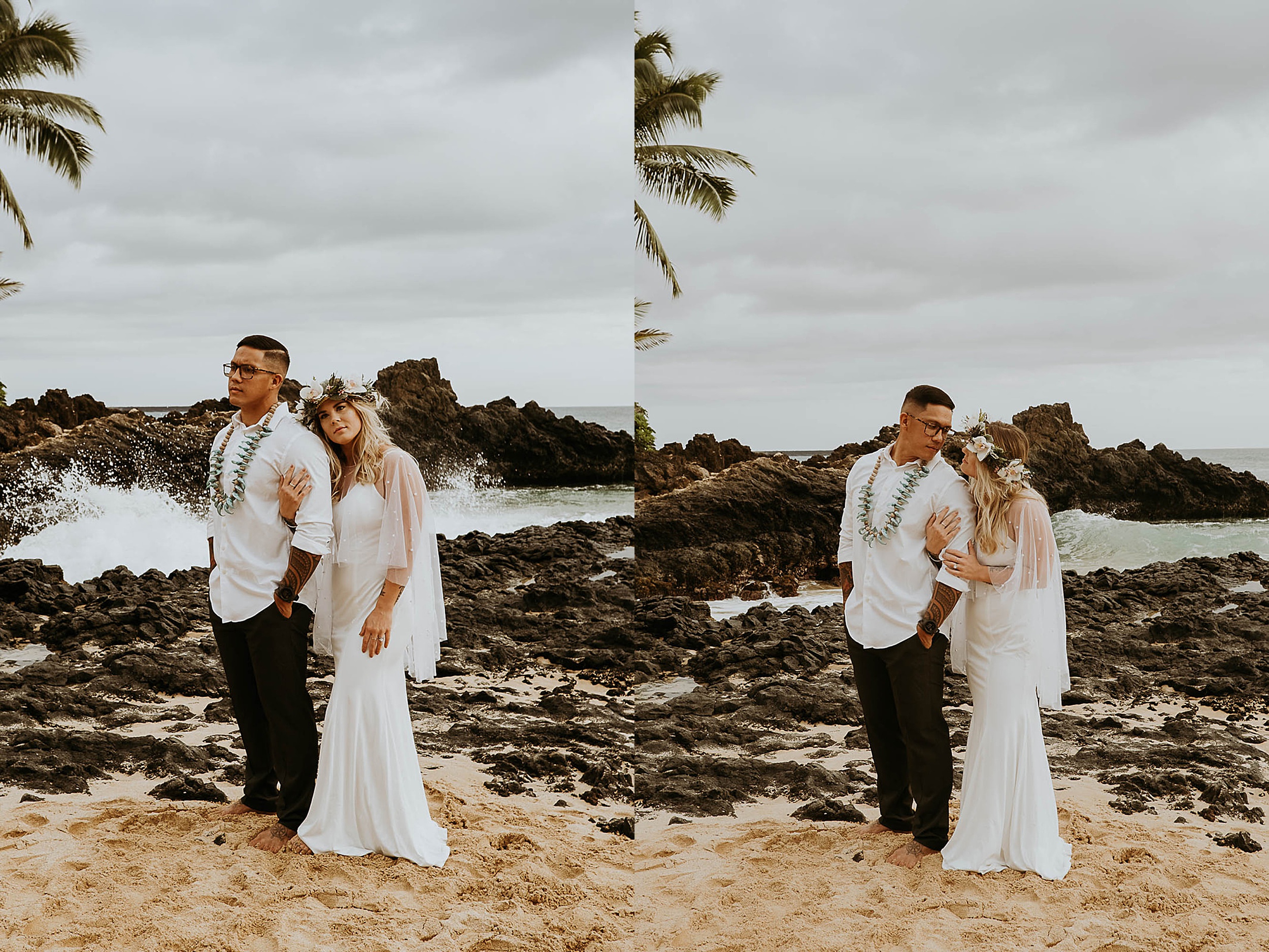 a wedding on a Maui beach
