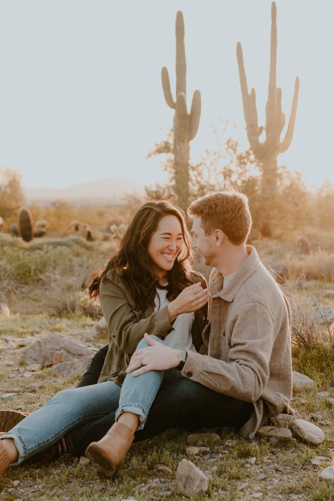 Top Reasons Why You Need Engagement Photos | Tips from an Arizona Wedding Photographer | Photos taken in North Scottsdale, Arizona at at the Gateway Trailhead at the McDowell Sonoran Preserve