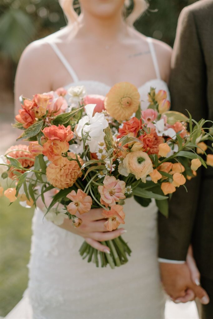 Annette Ambrose Photography, an Arizona-based wedding photographer, captures this wedding at The Farm at South Mountain in Phoenix, AZ