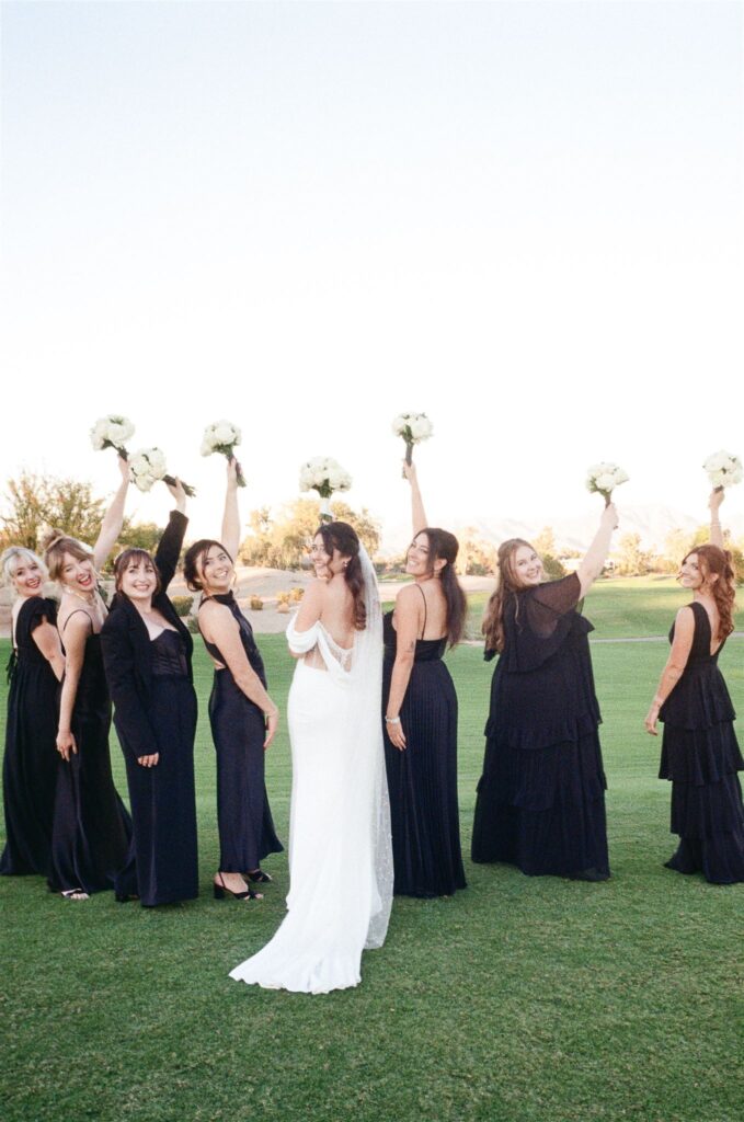 Stunning fall wedding at Gainey Ranch Golf Club in Scottsdale, featuring breathtaking mountain views, timeless details, and unforgettable moments.