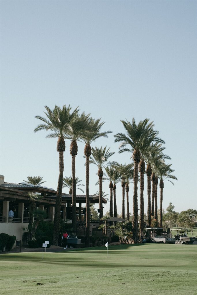 Stunning fall wedding at Gainey Ranch Golf Club in Scottsdale, featuring breathtaking mountain views, timeless details, and unforgettable moments.
