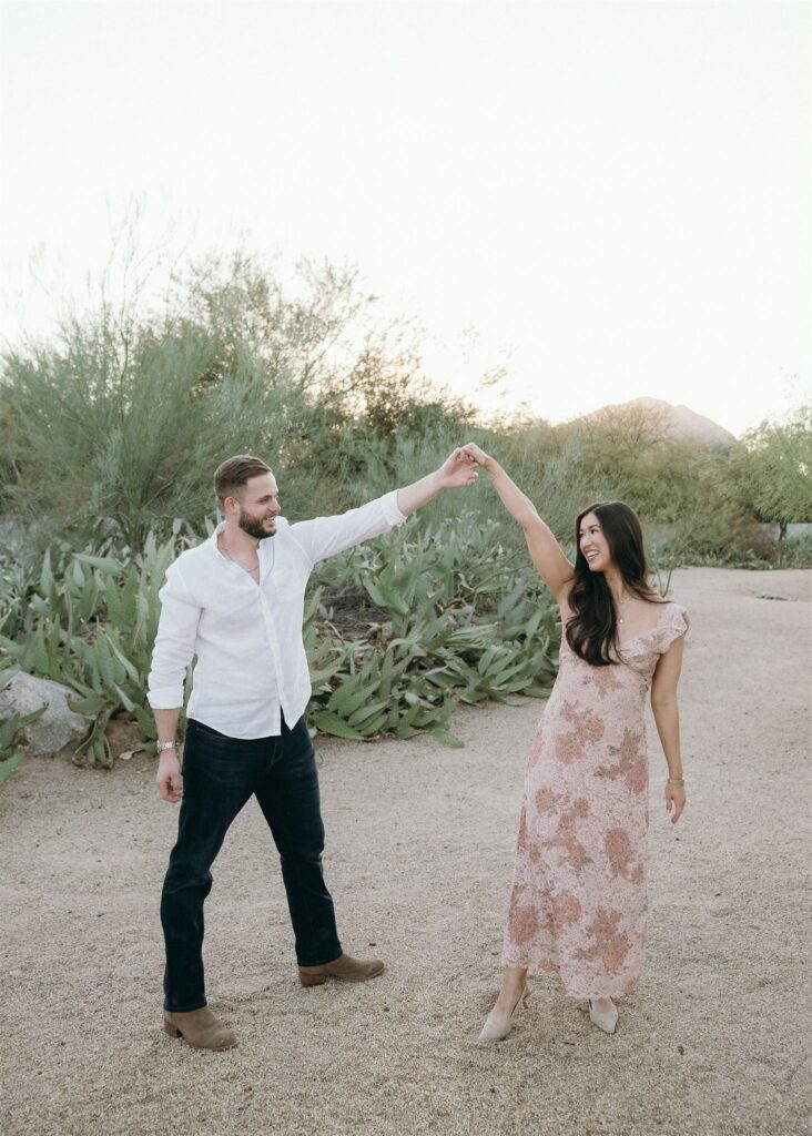 Arizona Photographer showcases engagement session at Andaz Scottsdale Resort.